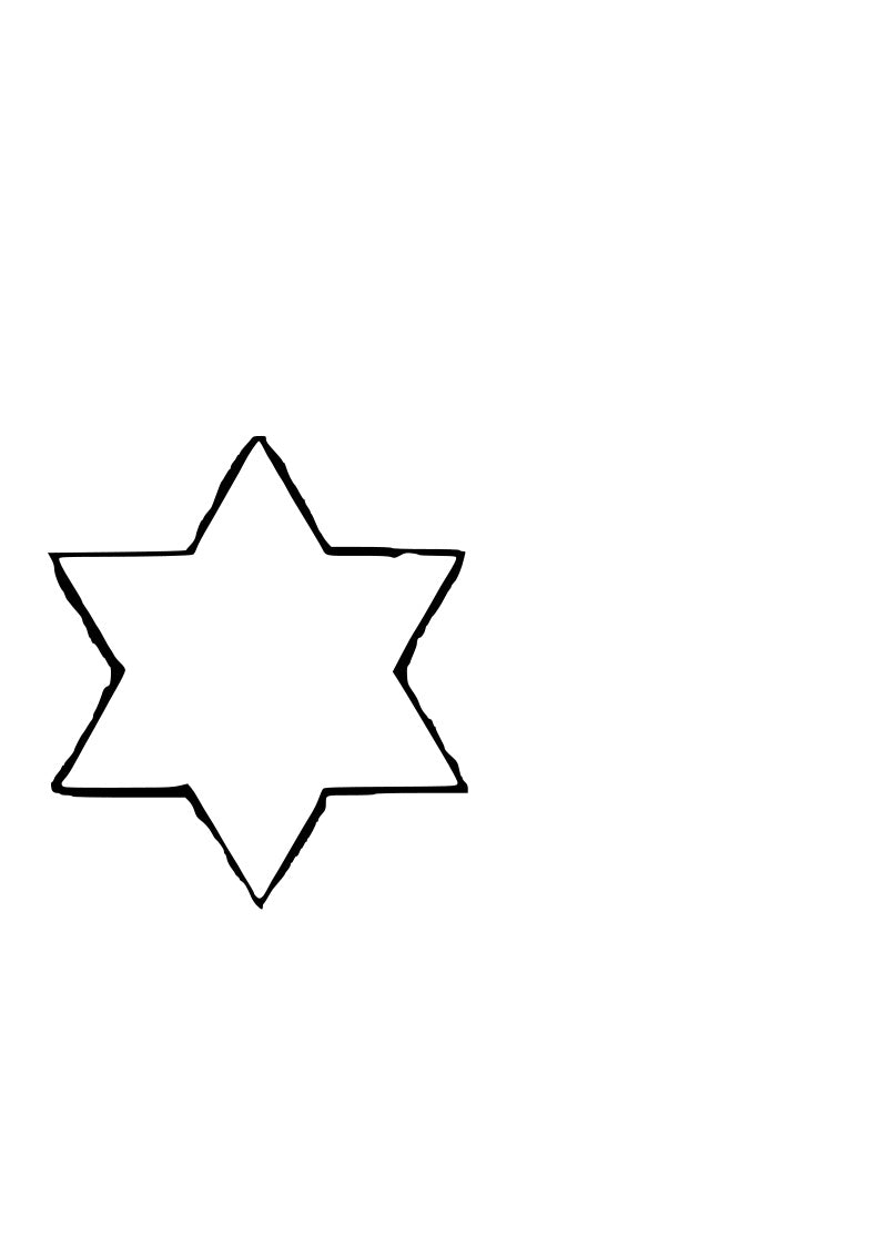 Pre-Cut Star Of David