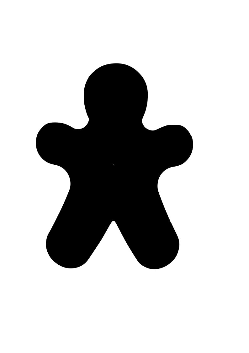 Pre-Cut Gingerbread Man