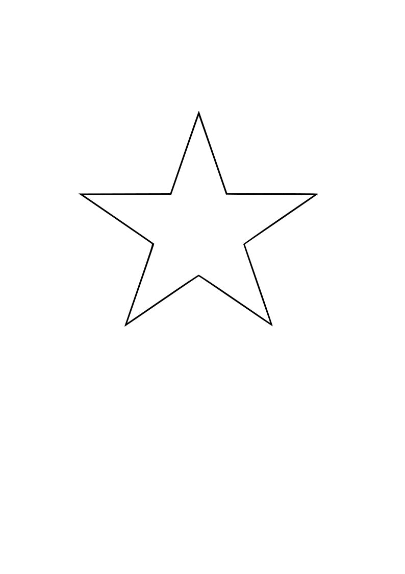 Pre-Cut Star